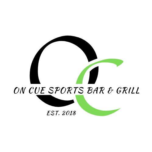 On Cue Sports Bar and Grill logo - Est. 2018